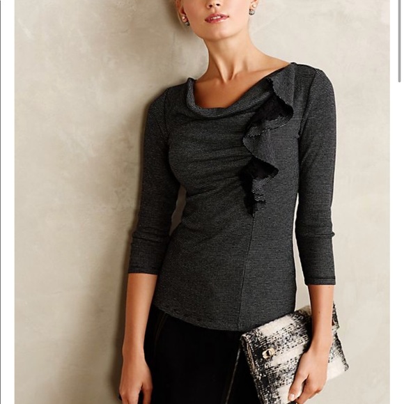 Anthropologie Tops - Anthropologie-Deletta Ophelia Ruffled Blouse